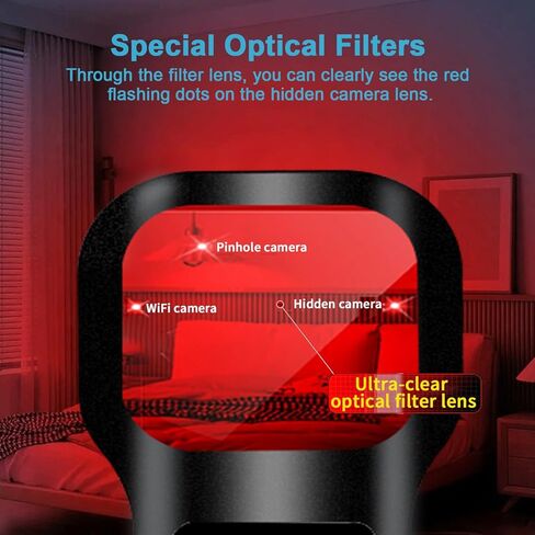 Hidden Camera Detectors - Camera Detector - Anti Spy Camera Detector - Car GPS Tracker Detector Bug Detector & Portable Camera Finder Hidden Device Detector for Car,Home,Hotel,Office,Travel,Bathroom in Saudi Arabia