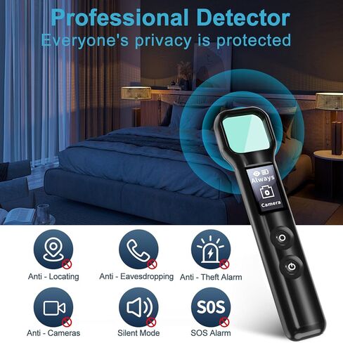 Hidden Camera Detectors - Camera Detector - Anti Spy Camera Detector - Car GPS Tracker Detector Bug Detector & Portable Camera Finder Hidden Device Detector for Car,Home,Hotel,Office,Travel,Bathroom in Saudi Arabia