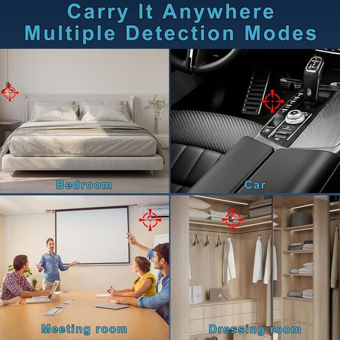 Hidden Camera Detectors - Camera Detector - Anti Spy Camera Detector - Car GPS Tracker Detector Bug Detector & Portable Camera Finder Hidden Device Detector for Car,Home,Hotel,Office,Travel,Bathroom in Saudi Arabia