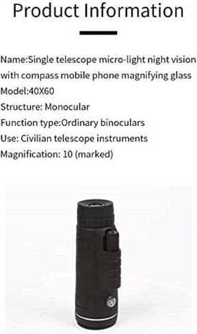 Mobile Phones with Compass and Tripod Astronomical Refractor Telescope Mini Telescope Durable Outdoor Application in Saudi Arabia