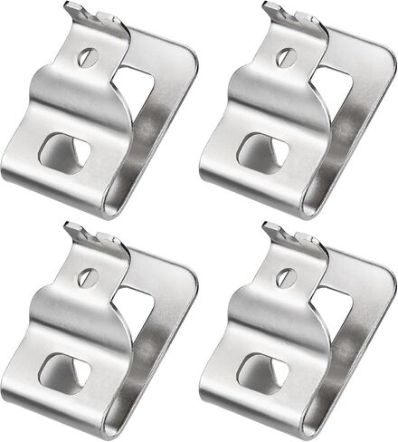 Belt Clips for Dewalt, 4pcs 304 Stainless Steel Drill Clips Tool Hooks with Screws for N268241 N086039 Compatible with 20V Power Tools for DCD980 DCD980L2 DCD985L2 DCD985 in Saudi Arabia