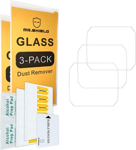 Mr.Shield Screen Protector متوافق مع سلسلة CASIO W-217H / W217H [الزجاج المقسى] [3 عبوات] [زجاج اليابان مع صلابة 9H] in Kuwait