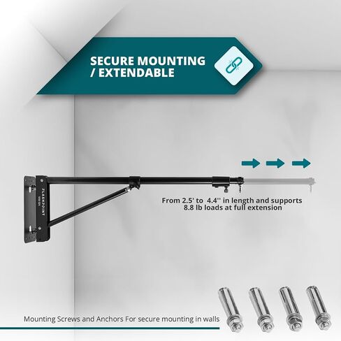Flashpoint Wall-Mounted Boom Arm, 2.5-4.4' in Saudi Arabia