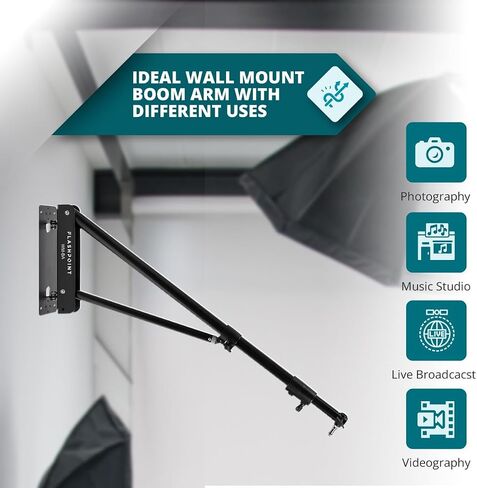 Flashpoint Wall-Mounted Boom Arm, 2.5-4.4' in Saudi Arabia
