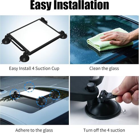 Starlink Mini Car Mount Protect Silicone Case for Starlink Mini with Suction Cup 2-in-1 Roof Mount Cover for Sunroof Window RV in Saudi Arabia