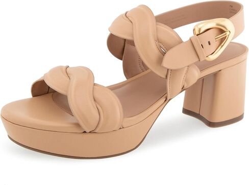 Aerosoles Women's CAMEA Platform Sandal, Beige Bisque Leather, 7W in Saudi Arabia