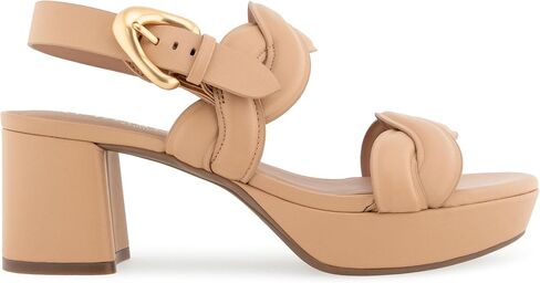 Aerosoles Women's CAMEA Platform Sandal, Beige Bisque Leather, 7W in Saudi Arabia