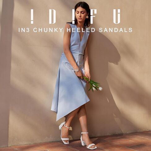 idifu in2 chunky cheels blick low low square square open tee heel sandals strap strap small shice shice bress shoes for women wedding prom summer summer complic in Kuwait