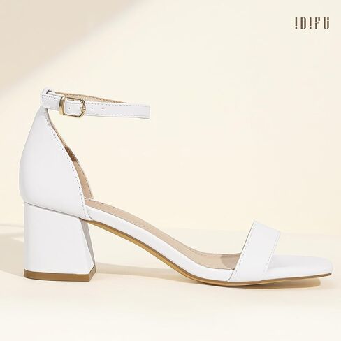 idifu in2 chunky cheels blick low low square square open tee heel sandals strap strap small shice shice bress shoes for women wedding prom summer summer complic in Kuwait