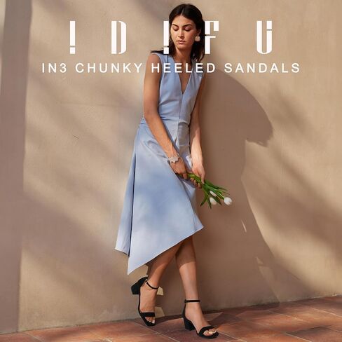 idifu in2 chunky cheels blick low low square square open tee heel sandals strap strap small shice shice bress shoes for women wedding prom summer summer complic in Kuwait