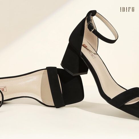 idifu in2 chunky cheels blick low low square square open tee heel sandals strap strap small shice shice bress shoes for women wedding prom summer summer complic in Kuwait