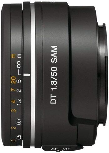 Sony - DT 50mm f/1.8 A-Mount Medium Telephoto Lens (Sal50f18) Black - Certified (Renewed) in Saudi Arabia