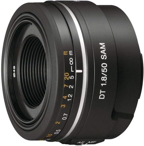 Sony - DT 50mm f/1.8 A-Mount Medium Telephoto Lens (Sal50f18) Black - Certified (Renewed) in Saudi Arabia