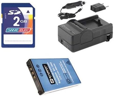 تشمل مجموعة ملحقات الكاميرا الرقمية Kyocera SL300RT: شاحن SDM-807 ، بطارية SDBP780S ، بطاقة ذاكرة KSD2GB in Saudi Arabia