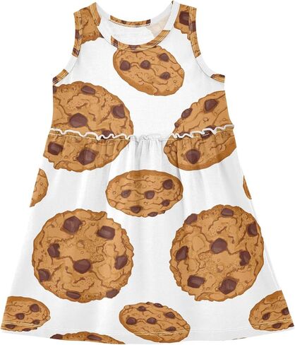 Summer Girl Dress Casual Dress Sleeveless Toddler Outfits Clothes in Kuwait