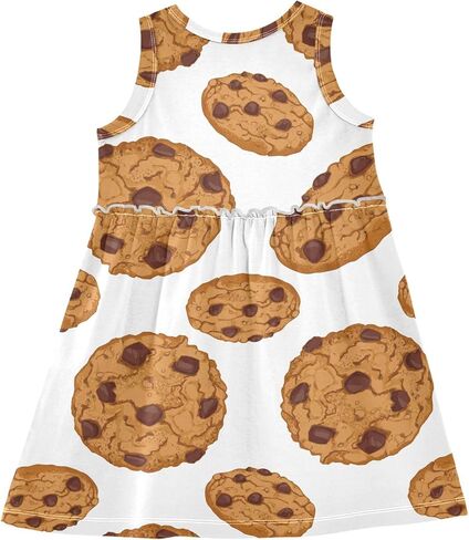 Summer Girl Dress Casual Dress Sleeveless Toddler Outfits Clothes in Kuwait