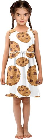 Summer Girl Dress Casual Dress Sleeveless Toddler Outfits Clothes in Kuwait