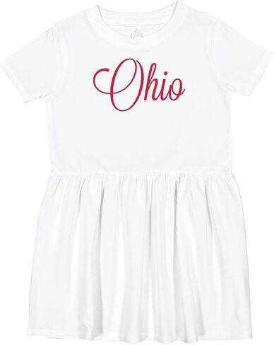 inktastic Ohio Toddler Dress in Saudi Arabia