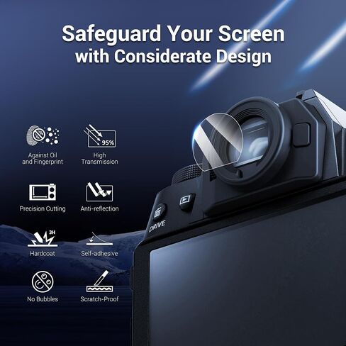 Kiorafoto 2PCS Viewfinder EVF Screen Protector for Fujifilm Fuji XT50 X-T50 XS20 X-S20 XS10 X-S10 X-T30II X-T30 II XT200 XT100 XT30 XT20 XT10, Anti-Scratch Anti-Fingerprint 3H Clear Protector Film in Saudi Arabia
