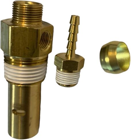 All Brass American Made Check Valve Compatible with Campbell Hausfeld CV221510AJ CV217101AJ, Includes Ferrule in Saudi Arabia