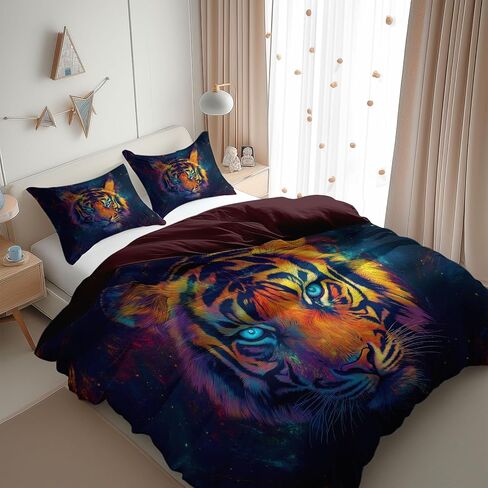 2PCS Duvet Cover Set Toddler, 1 Microfiber Duvet Cover and 1 Pillowcase, Country Animal Sheep Bedding for Kids Girls Boys and Teens, Corner Ties and Zipper in Saudi Arabia