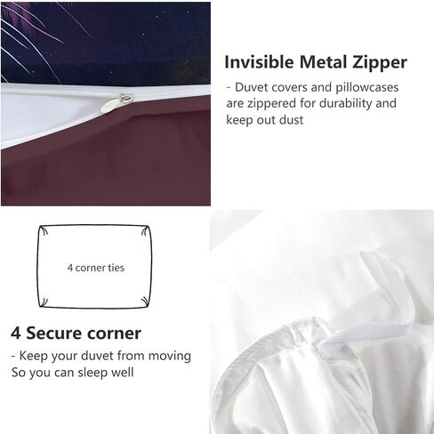 2PCS Duvet Cover Set Toddler, 1 Microfiber Duvet Cover and 1 Pillowcase, Country Animal Sheep Bedding for Kids Girls Boys and Teens, Corner Ties and Zipper in Saudi Arabia