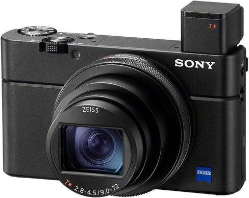 Sony Cyber-Shot DSC-RX100 VII الكاميرا الرقمية (DSC-RX100M7) + 2 × 64 جيجابايت بطاقة ذاكرة + 3 X NP-BX1 Battery + Card Reader + LED Light + Photo Software + More in Kuwait