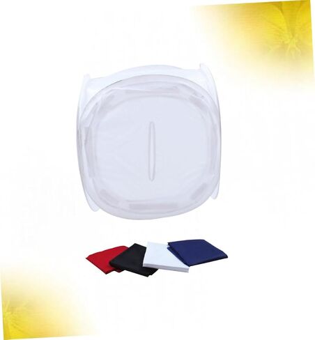 Mikikit 1 PC Portable Folding Photography Booth with Color Backgrounds Easy to Install and Lightweight Photo Studio Shooting Tent for Photo Results in Saudi Arabia