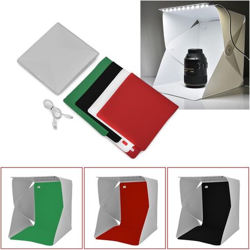 Mini Photo Studio Light Box, Photo Tent Kit, Portable Folding Photography Light Tent with 4 Colors Backgrounds in Saudi Arabia