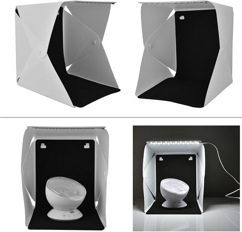 Mini Photo Studio Light Box, Photo Tent Kit, Portable Folding Photography Light Tent with 4 Colors Backgrounds in Saudi Arabia