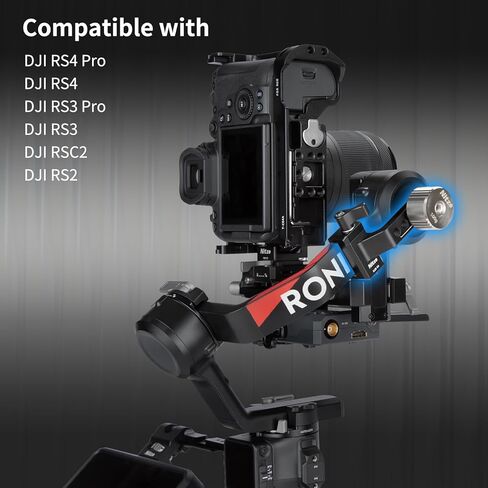 مجموعة ثقل الموازنة Nitze متوافقة مع DJI RS 4 Pro/ Rs 4/ Rs 3 Pro/ Rs 3/ RSC 2/ RS 2 ، مع المشبك المتصاعد و 50 جم/ 100 جرام الموازن - N28 -S4 in Saudi Arabia