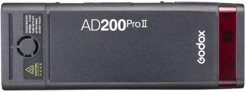 Godox Ad200 Pro II TTL Pocket Flash Kit مع H200J II و H200 II رؤوس فلاش ، عرض شاشة ملونة ومصباح نمذجة LED in Saudi Arabia