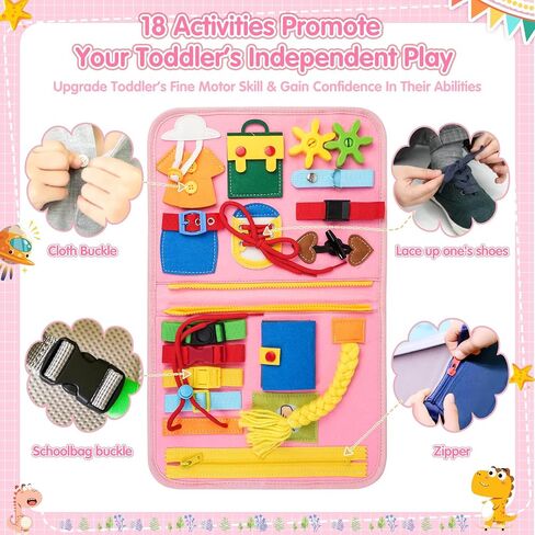 Montessori Baure Board Boy ، Toddler Toys for 1 2 3+ year boy ، Toddler Bud Parenge Book Educational Learning Activity Towes for Road Airplane Travel for Kids with Autism in Saudi Arabia