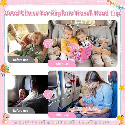 Montessori Baure Board Boy ، Toddler Toys for 1 2 3+ year boy ، Toddler Bud Parenge Book Educational Learning Activity Towes for Road Airplane Travel for Kids with Autism in Saudi Arabia