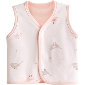 Baby Vest for Girls & Boys, Purcotton Toddler Reversible Vest for Spring & Autumn