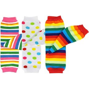 Bowbear Baby 3-Pair Playful Leg Warmers