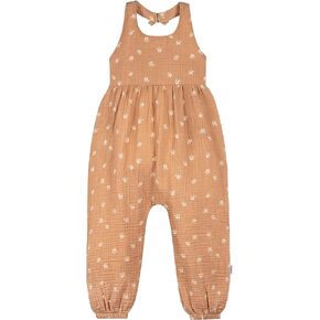 Gerber Baby Girls Toddler Halter Neck Gauze Romper Jumpsuit
