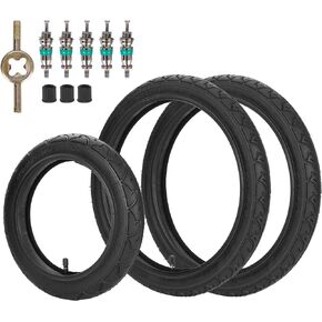 RUTU 2 Pack 12/12.5x1.75/2.125/2.25Front Wheel Replacement Inner Tubes Compatible with Kid Bicycle Go Jogging BoB Stroller Tire Tube Revolution SE/Pro/Flex/SU