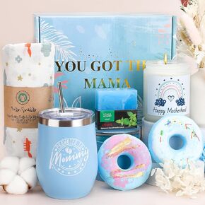 New Mom Gifts,First Mothers Day Gifts For New Mom,Pregnancy Gifts,Gifts for New Mom After Birth,Mom To Be Gift,Relaxing Spa Tumbler Gifts for New Moms First Time Moms