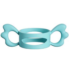 Bottle Handles, Silicone Wide-Neck Bottle Handle, Outer Diameter Over 6cm for Bottle Light Blue(1 Pack)