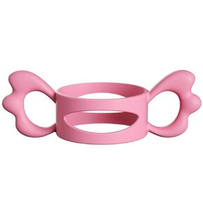 Baby Bottle Handles, Silicone Wide-Neck Baby Bottle Handle, Outer Diameter Over 6cm for Bottle Pink(1 Pack)