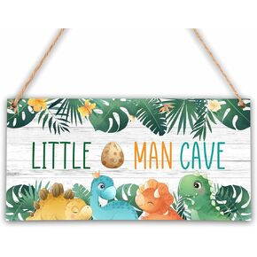 Little Man Cave Sign, Outer Space Room Decor, Boys Decorations for Bedroom Nursery Playroom Wall Art (6"x12") -D07 in Kuwait