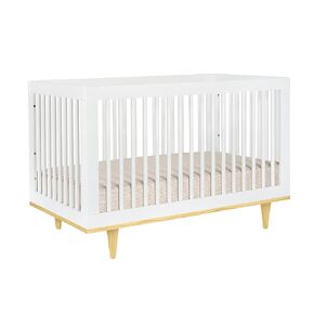 DaVinci Marley 3-in-1 Convertible Crib in Walnut Finish and Walnut Legs, Greenguard Gold Certified