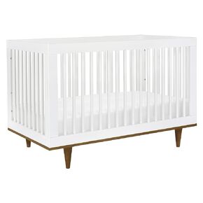 DaVinci Marley 3-in-1 Convertible Crib in Walnut Finish and Walnut Legs, Greenguard Gold Certified