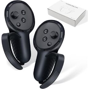 IFOYO One-Piece Silicone Controller Grip for Meta Quest 3 - Hand Grip Protector with Knuckle Straps, Compatible with Meta Quest 3 Accessories, Virtual Reality Standalone Hardware