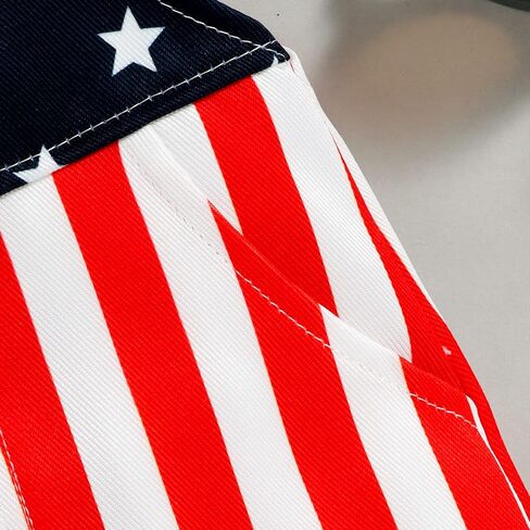 BeQeuewll American Flag Overalls Toddler Boy Girl 4th of July Outfit Adjustable Strap Jumpsuit Fourth of July Baby Clothes in Saudi Arabia