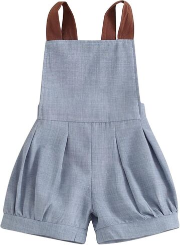 Infant Baby Boys Summer Outfit Suspender Shorts Sleeveless Romper Overall Bib Pants Jumpsuit Gentleman Clothes in Saudi Arabia