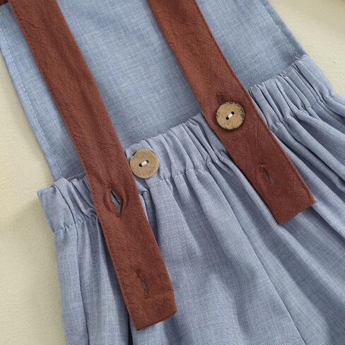 Infant Baby Boys Summer Outfit Suspender Shorts Sleeveless Romper Overall Bib Pants Jumpsuit Gentleman Clothes in Saudi Arabia