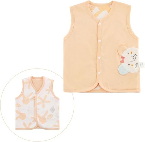 Baby Vest for Girls & Boys, Purcotton Toddler Reversible Vest for Spring & Autumn in Saudi Arabia