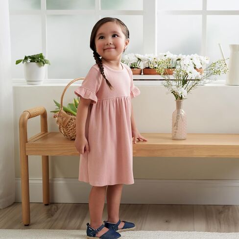 Gerber Girls' Toddler Short-Sleeve and Sleeveless Dress Set in Saudi Arabia